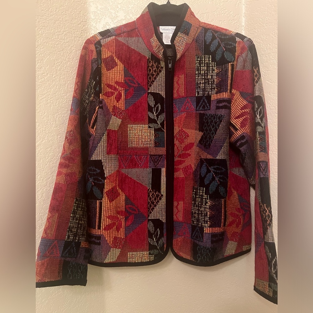 Coldwater Creek Zippered Tapestry Preloved Jacket